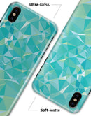 Teal Geometric V13 - iPhone X Clipit Case