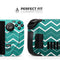 Teal Gradient Layered Chevron // Full Body Skin Decal Wrap Kit for the Steam Deck handheld gaming computer