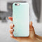 Teal Grunge Fade to White  iPhone 6/6s or 6/6s Plus 2-Piece Hybrid INK-Fuzed Case
