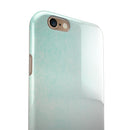Teal Grunge Fade to White  iPhone 6/6s or 6/6s Plus 2-Piece Hybrid INK-Fuzed Case