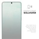 Teal Grunge Fade to White - Premium Vinyl Skin Decal for Samsung Galaxy S25 Ultra, S24, S23, S22 & All Galaxy S Models