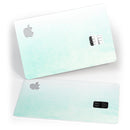 Teal Grunge Fade to White  - Premium Protective Decal Skin-Kit for the Apple Credit Card