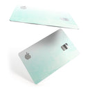 Teal Grunge Fade to White  - Premium Protective Decal Skin-Kit for the Apple Credit Card