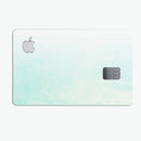 Teal Grunge Fade to White  - Premium Protective Decal Skin-Kit for the Apple Credit Card