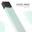 Teal Grunge Fade to White  - Premium Decal Protective Skin-Wrap Sticker compatible with the Juul Labs vaping device