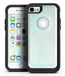 Teal Grunge Fade to White  - iPhone 7 or 7 Plus Commuter Case Skin Kit