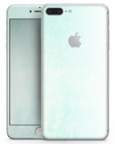 Teal Grunge Fade to White  - Skin-kit for the iPhone 8 or 8 Plus