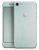 Teal Grunge Fade to White  - Skin-kit for the iPhone 8 or 8 Plus