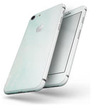 Teal Grunge Fade to White  - Skin-kit for the iPhone 8 or 8 Plus