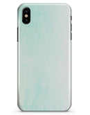 Teal Grunge Fade to White  - iPhone X Clipit Case