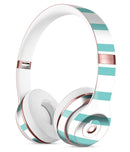 Teal Horizonal Stripes Full-Body Skin Kit for the Beats by Dre Solo 3 Wireless Headphones