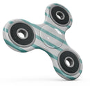Teal Horizonal Stripes Full-Body Fidget Spinner Skin-Kit