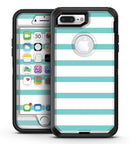 Teal Horizonal Stripes - iPhone 7 Plus/8 Plus OtterBox Case & Skin Kits