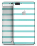 Teal Horizonal Stripes - Skin-kit for the iPhone 8 or 8 Plus