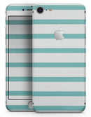 Teal Horizonal Stripes - Skin-kit for the iPhone 8 or 8 Plus