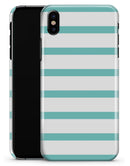 Teal Horizonal Stripes - iPhone X Clipit Case