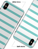Teal Horizonal Stripes - iPhone X Clipit Case