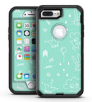 Teal Joker Mint Pattern - iPhone 7 Plus/8 Plus OtterBox Case & Skin Kits