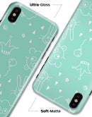 Teal Joker Mint Pattern - iPhone X Clipit Case