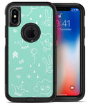 Teal Joker Mint Pattern - iPhone X OtterBox Case & Skin Kits