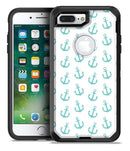 Teal Micro Anchors - iPhone 7 Plus/8 Plus OtterBox Case & Skin Kits