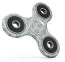 Teal Micro Anchors Full-Body Fidget Spinner Skin-Kit