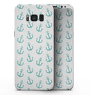 Teal Micro Anchors - Samsung Galaxy S8 Full-Body Skin Kit