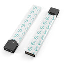Teal Micro Anchors - Premium Decal Protective Skin-Wrap Sticker compatible with the Juul Labs vaping device