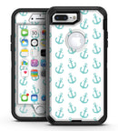Teal Micro Anchors - iPhone 7 Plus/8 Plus OtterBox Case & Skin Kits