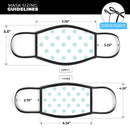 Teal Micro Ship Wheels - Made in USA Mouth Cover Unisex Anti-Dust Cotton Blend Reusable & Washable Face Mask with Adjustable Sizing for Adult or Child