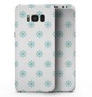 Teal Micro Ship Wheels - Samsung Galaxy S8 Full-Body Skin Kit