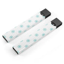 Teal Micro Ship Wheels - Premium Decal Protective Skin-Wrap Sticker compatible with the Juul Labs vaping device