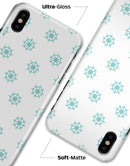 Teal Micro Ship Wheels - iPhone X Clipit Case