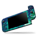 Teal Oil Mixture // Skin Decal Wrap Kit for Nintendo Switch Console & Dock, Joy-Cons, Pro Controller, Lite, 3DS XL, 2DS XL, DSi, or Wii - Vinyl Skin Wrap for Nintendo Switch 2, OLED, Lite, Pro Controller, Wii & Classic Handhelds