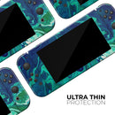 Teal Oil Mixture // Skin Decal Wrap Kit for Nintendo Switch Console & Dock, Joy-Cons, Pro Controller, Lite, 3DS XL, 2DS XL, DSi, or Wii - Vinyl Skin Wrap for Nintendo Switch 2, OLED, Lite, Pro Controller, Wii & Classic Handhelds