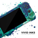 Teal Oil Mixture // Skin Decal Wrap Kit for Nintendo Switch Console & Dock, Joy-Cons, Pro Controller, Lite, 3DS XL, 2DS XL, DSi, or Wii - Vinyl Skin Wrap for Nintendo Switch 2, OLED, Lite, Pro Controller, Wii & Classic Handhelds