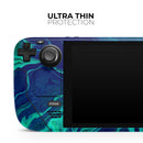 Teal Oil Mixture // Full Body Skin Decal Wrap Kit for the Steam Deck handheld gaming computer