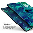 Teal Oil Mixture - Full Body Skin Decal for the Apple iPad Pro 12.9", 11", 10.5", 9.7", Air or Mini (All Models Available)
