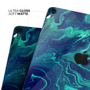 Teal Oil Mixture - Full Body Skin Decal for the Apple iPad Pro 12.9", 11", 10.5", 9.7", Air or Mini (All Models Available)
