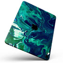 Teal Oil Mixture - Full Body Skin Decal for the Apple iPad Pro 12.9", 11", 10.5", 9.7", Air or Mini (All Models Available)