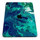 Teal Oil Mixture - Full Body Skin Decal for the Apple iPad Pro 12.9", 11", 10.5", 9.7", Air or Mini (All Models Available)