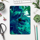 Teal Oil Mixture - Full Body Skin Decal for the Apple iPad Pro 12.9", 11", 10.5", 9.7", Air or Mini (All Models Available)