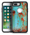 Teal Painted Rustic Metal - iPhone 7 Plus/8 Plus OtterBox Case & Skin Kits