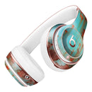 Teal Painted Rustic Metal Full-Body Skin Kit for the Beats by Dre Solo 3 Wireless Headphones