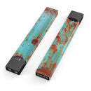 Teal Painted Rustic Metal - Premium Decal Protective Skin-Wrap Sticker compatible with the Juul Labs vaping device