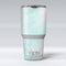 Teal Slate Marble Surface V23 - Skin Decal Vinyl Wrap Kit compatible with the Yeti Rambler Cooler Tumbler Cups