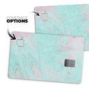 Teal Slate Marble Surface V23 - Premium Protective Decal Skin-Kit for the Apple Credit Card