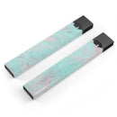 Teal Slate Marble Surface V23 - Premium Decal Protective Skin-Wrap Sticker compatible with the Juul Labs vaping device