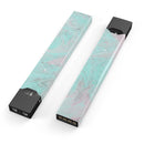 Teal Slate Marble Surface V23 - Premium Decal Protective Skin-Wrap Sticker compatible with the Juul Labs vaping device