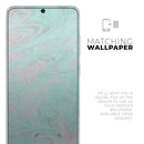 Teal Slate Marble Surface V23 - Premium Vinyl Skin Decal for Samsung Galaxy S25 Ultra, S24, S23, S22 & All Galaxy S Models